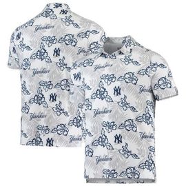 Reyn Spooner Men's Reyn Spooner White New York Yankees Performance Polo 