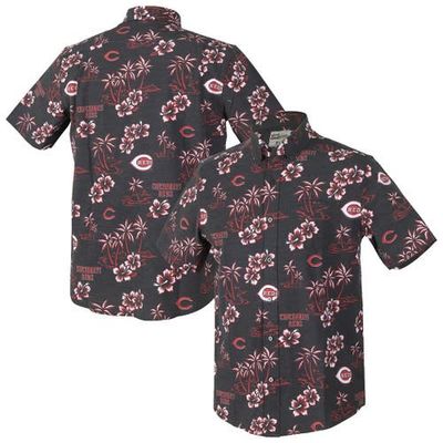 Reyn Spooner Men's Reyn Spooner Black Cincinnati Reds Kekai Performance Button-Up Top 