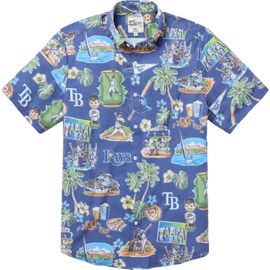 Reyn Spooner Men's Reyn Spooner Blue Tampa Bay Rays Scenic Tri-Blend Performance Button-Up Top 