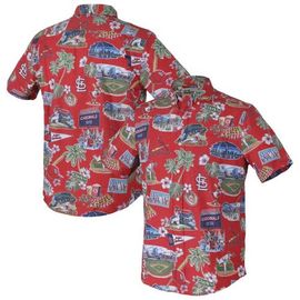 Reyn Spooner Men's Reyn Spooner Red St. Louis Cardinals Scenic Tri-Blend Performance Button-Up Top 