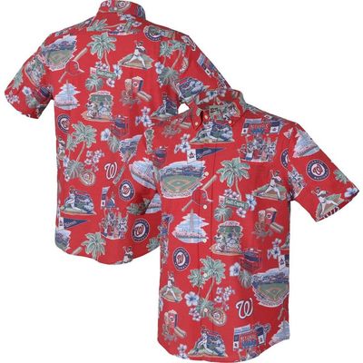 Reyn Spooner Men's Reyn Spooner Red Washington Nationals Scenic Tri-Blend Button-Down Shirt 