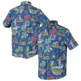 Reyn Spooner Men's Reyn Spooner Royal Chicago Cubs Scenic Tri-Blend Button-Down Shirt 