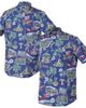 Reyn Spooner Men's Reyn Spooner Royal Texas Rangers Scenic Tri-Blend Performance Button-Up Top  - 1