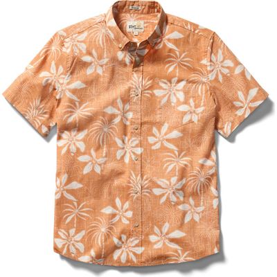 Reyn Spooner Reyn Spooner Island Daze Short Sleeve Cotton Blend Button-Down Shirt