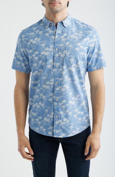 Reyn Spooner Reyn Spooner Kyoto Spring Floral Short Sleeve Cotton Blend Button-Down Shirt