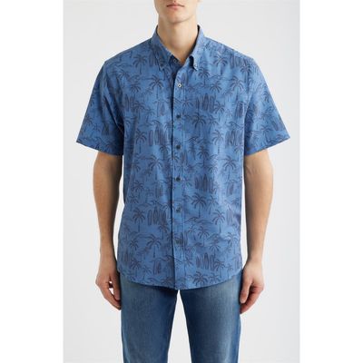 Reyn Spooner Reyn Spooner Surf Break Short Sleeve Button-Down Sport Shirt