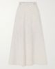 RÓHE Checked cotton-blend poplin midi skirt - 1