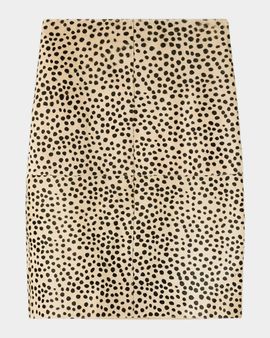Róhe Cheetah Calf Hair Mini Skirt