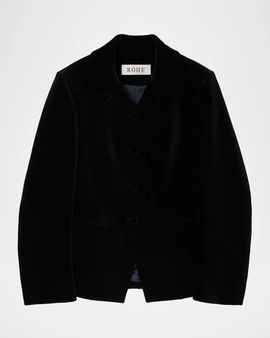 Róhe Classic Fitted Velvet Jacket