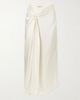 RÓHE Draped satin midi wrap skirt - 1