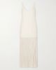RÓHE Linen-blend and chiffon midi dress - 1