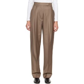 Róhe Róhe Beige Daria Single Pleat Tapered Trousers