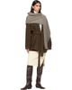 Róhe Róhe Beige Knitted Mouliné Scarf - 2