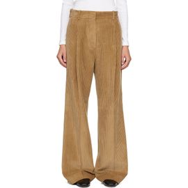 Róhe Róhe Beige Ted Lower Waist Corduroy Trousers