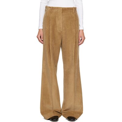 Róhe Róhe Beige Ted Lower Waist Corduroy Trousers
