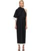 Róhe Róhe Black & White Draped Open Back Midi Dress - 1