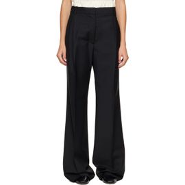 Róhe Róhe Black Boxer Detailed Trousers