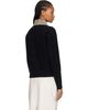 Róhe Róhe Black Cheetah Collar Cardigan - 3