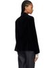 Róhe Róhe Black Classic Fitted Velvet Blazer - 3