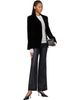 Róhe Róhe Black Classic Fitted Velvet Blazer - 4