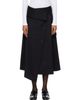 Róhe Róhe Black Deconstructed Trench Midi Skirt - 1