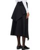 Róhe Róhe Black Deconstructed Trench Midi Skirt - 3