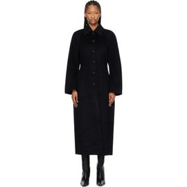 Róhe Róhe Black Double-Faced Elongated Sculptural Coat