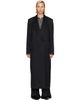 Róhe Róhe Black Double Breasted Tailored Coat - 1