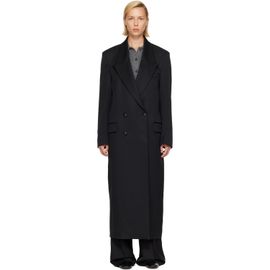 Róhe Róhe Black Double Breasted Tailored Coat