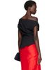 Róhe Róhe Black Off-Shoulder Lapel Top - 3