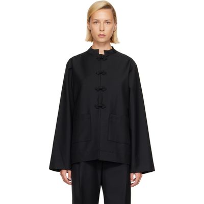 Róhe Róhe Black Pankou Closure Jacket