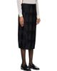 Róhe Róhe Black Plissé Satin Midi Skirt - 2