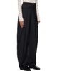 Róhe Róhe Black Puck Sculptural Cumberband Trousers - 2