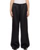 Róhe Róhe Black Relaxed Fit Satin Trousers - 1