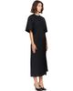Róhe Róhe Black Sculptural Shortsleeve Midi Dress - 2