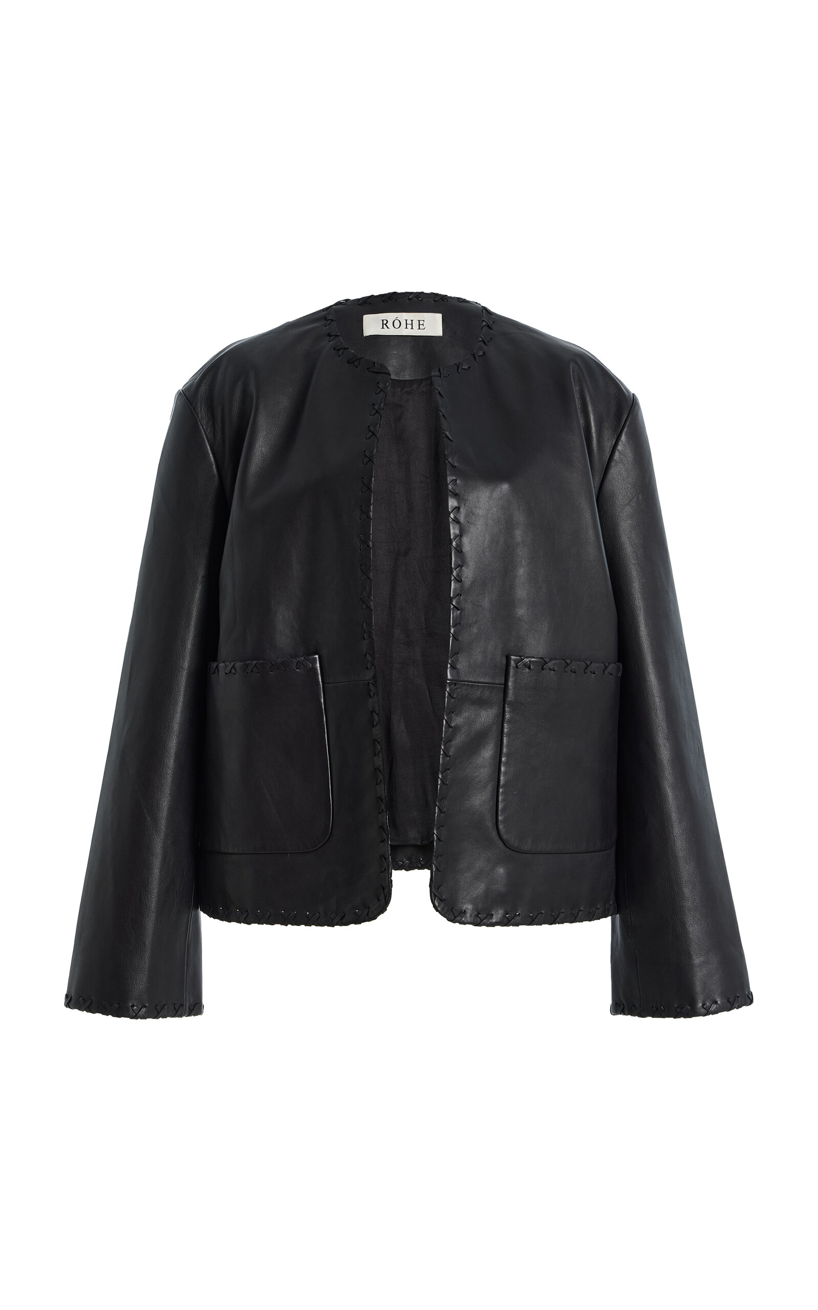Róhe Róhe BlanketStitched Leather Jacket