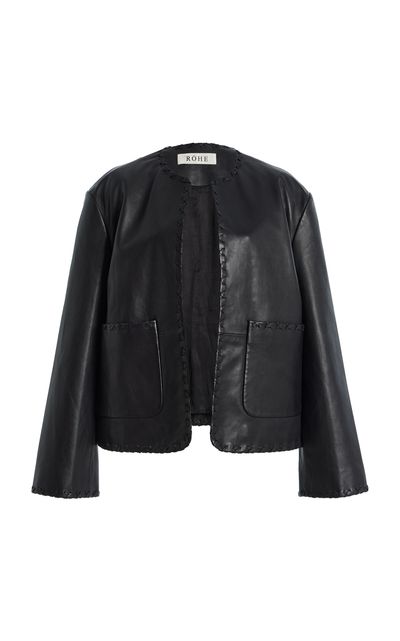 Róhe Róhe BlanketStitched Leather Jacket