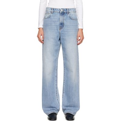 Róhe Róhe Blue Bruun Signature Baggy Jeans