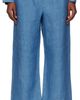 Róhe Róhe Blue Relaxed Fit Trousers - 1