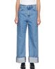Róhe Róhe Blue Rixt Turn-Up Baggy Jeans - 1