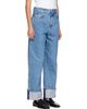 Róhe Róhe Blue Rixt Turn-Up Baggy Jeans - 2