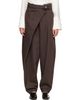 Róhe Róhe Brown Sarong Knot Trousers - 1
