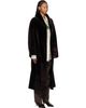 Róhe Róhe Brown Shearling Shawl Collar Coat - 2