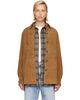 Róhe Róhe Brown Suede Pankou Overshirt - 1