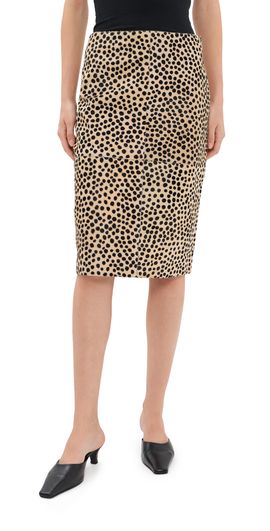 Róhe Róhe Cheetah Pony Hair Skirt Cheetah
