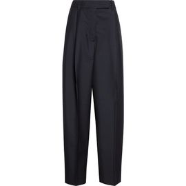 Róhe Róhe Daria Pleated High Waist Tapered Virgin Wool & Mohair Trousers