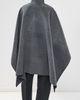 Róhe Róhe Double-Faced Pankou Closure Poncho Dark Grey Melange One - 4