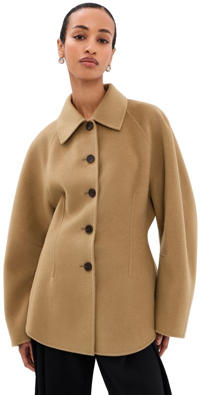Róhe Róhe Double-Faced Sculptural Jacket Camel
