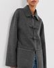 Róhe Róhe Double-Faced Wool Jacket Dark Grey Melange - 2
