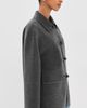 Róhe Róhe Double-Faced Wool Jacket Dark Grey Melange - 4